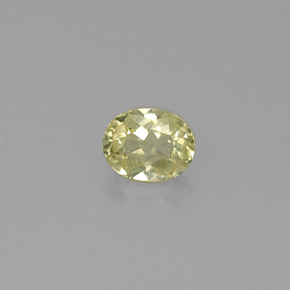 0,53 ctw natürlicher grüner Chrysoberyll, Oval Schliff, VS