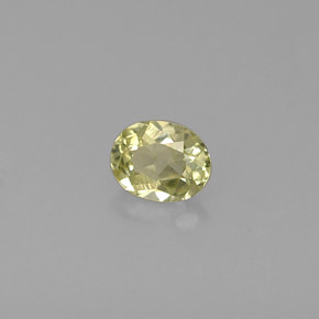 0,53 ctw natürlicher grüner Chrysoberyll, Oval Schliff, VS