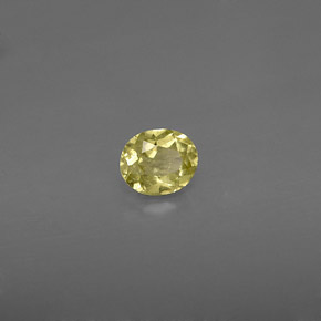 0,44 ctw natürlicher gelber Chrysoberyll, Oval Schliff, VS