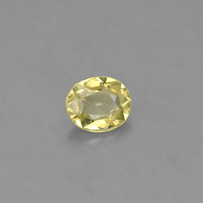 0,56 ctw natürlicher grüner Chrysoberyll, Oval Schliff, VS