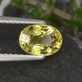 1,12 ctw natürlicher gelber Chrysoberyll, Oval Schliff, VVS