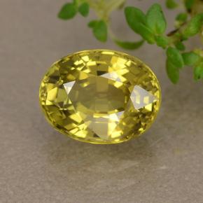 1,89 ctw natürlicher grüner Chrysoberyll, Oval Schliff, VS