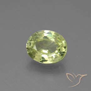1.27ct Natürlicher gelb-grün Chrysoberyll, Oval, VVS-VS