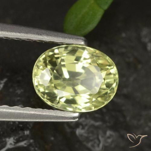 1.16ct Natürlicher gelb-grün Chrysoberyll, Oval, VS-SI