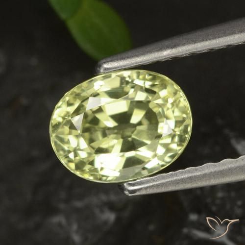 9,17 ctw natürlicher gelb-grün Chrysoberyll, Oval, VS-SI
