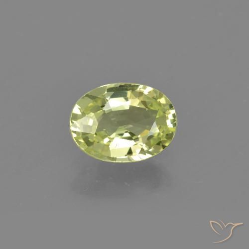 1.15ct Natürlicher gelb-grün Chrysoberyll, Oval, VVS-VS