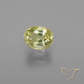1.24ct Natürlicher Mittelgelb Chrysoberyll, Oval, VVS-VS