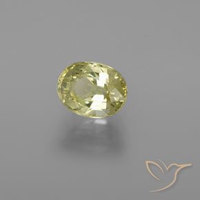 9,17 ctw natürlicher Mittelgelb Chrysoberyll, Oval, VVS-VS
