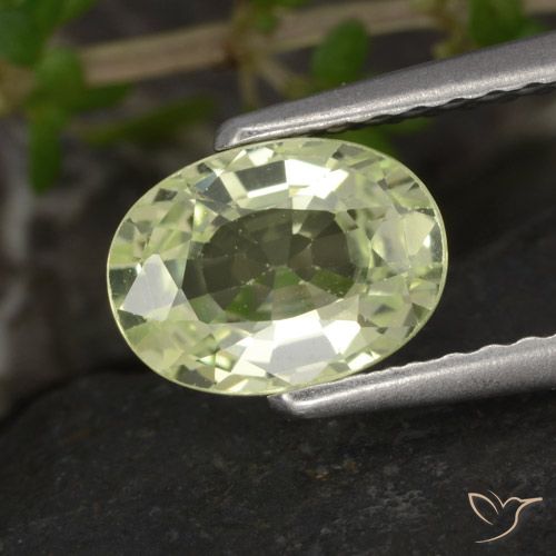 1.17ct Natürlicher hellgrün Chrysoberyll, Oval, VVS-VS