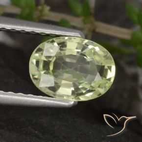 9,17 ctw natürlicher hellgrün Chrysoberyll, Oval, VVS-VS
