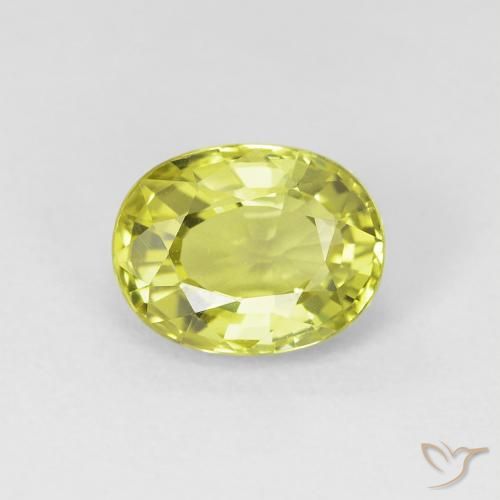 1.07ct Natürlicher Mittelgelb Chrysoberyll, Oval, VVS