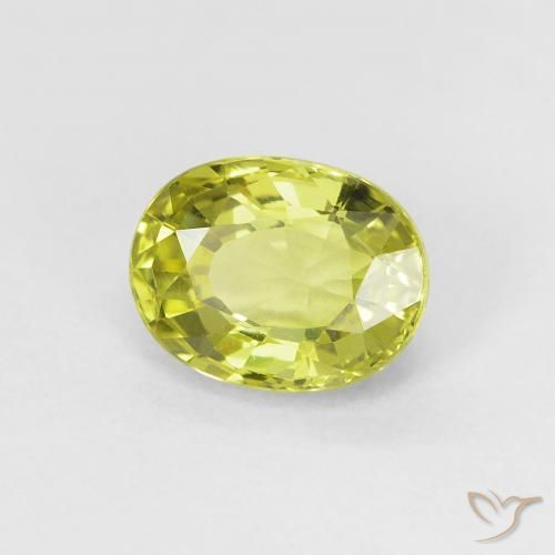 9,17 ctw natürlicher Mittelgelb Chrysoberyll, Oval, VVS