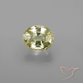 1.12ct Natürlicher grünlich-gelb Chrysoberyll, Oval, VS