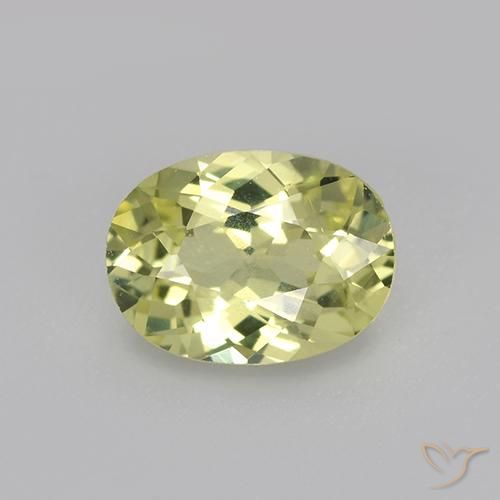 1.07ct Natürlicher Mittelgelb Chrysoberyll, Oval, VVS-VS