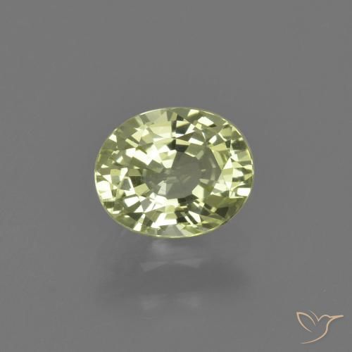 1,08 ctw natürlicher grüner Chrysoberyll, Oval Schliff, VVS