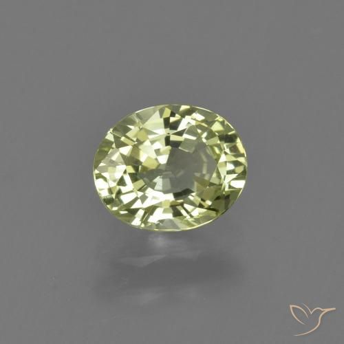 1,08 ctw natürlicher grüner Chrysoberyll, Oval Schliff, VVS