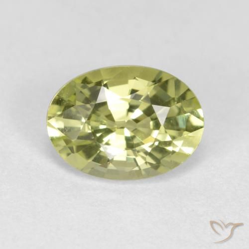 9,17 ctw natürlicher gelb-grün Chrysoberyll, Oval Schliff, VVS