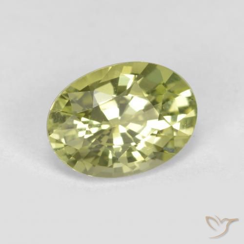 9,17 ctw natürlicher gelb-grün Chrysoberyll, Oval Schliff, VVS