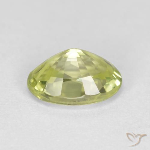 9,17 ctw natürlicher gelb-grün Chrysoberyll, Oval Schliff, VVS