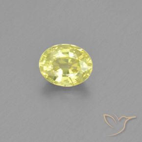 1.26ct Natürlicher Zitronengelb Chrysoberyll, Oval, VS-SI