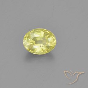 9,17 ctw natürlicher Zitronengelb Chrysoberyll, Oval, VS-SI