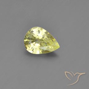 1.18ct Natürlicher Zitronengelb Chrysoberyll, Birnenform, VVS