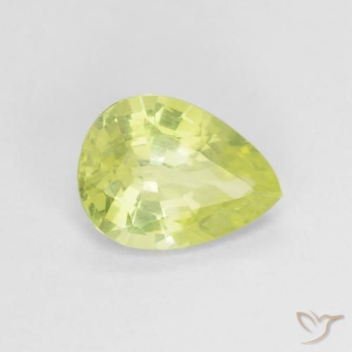 9,17 ctw natürlicher Zitronengelb Chrysoberyll, Birnenform, VS
