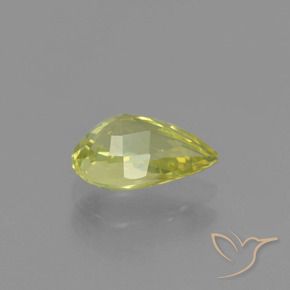 9,17 ctw natürlicher hellgrünlich-gelb Chrysoberyll, Birnenform, VVS