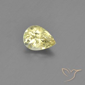 1.31ct Natürlicher Blasses Gelb Chrysoberyll, Birnenform, VVS