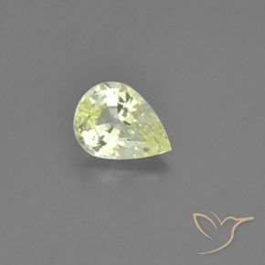 1.27ct Natürlicher Zitronengelb Chrysoberyll, Birnenform, VVS