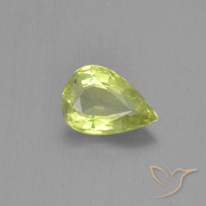 1.09ct Natürlicher Helles Zitronengelb Chrysoberyll, Birnenform, VVS