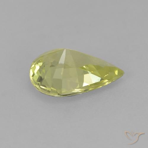 9,17 ctw natürlicher hellgrünlich-gelb Chrysoberyll, Birnenform, VS