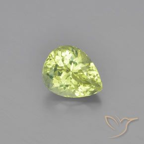 1.12ct Natürlicher hellgelb Chrysoberyll, Birnenform, VVS