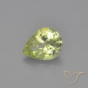 9,17 ctw natürlicher Warmes Erdgrün Chrysoberyll, Birnenform, VVS