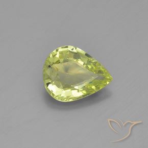 9,17 ctw natürlicher Mittelgelb Chrysoberyll, Birnenform, VVS