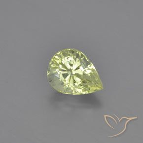 1.09ct Natürlicher Zitronengelb Chrysoberyll, Birnenform, VVS