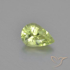 1.26ct Natürlicher Warmes Grün Chrysoberyll, Birnenform, VVS