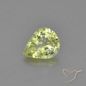 9,17 ctw natürlicher gelblich-grün Chrysoberyll, Birnenform, VVS