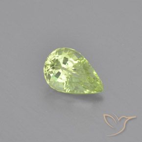 1.13ct Natürlicher Mittelgrün Chrysoberyll, Birnenform, VVS-VS