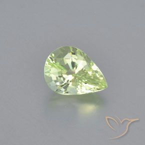 1.20ct Natürlicher Hellgelb Grün Chrysoberyll, Birnenform, VVS