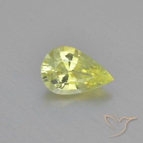1.15ct Natürlicher Zitronengelb Chrysoberyll, Birnenform, VVS
