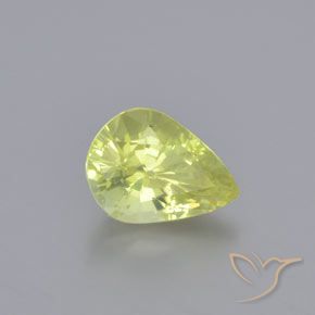 9,17 ctw natürlicher Zitronengelb Chrysoberyll, Birnenform, VS