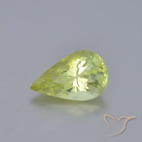 9,17 ctw natürlicher Helles Zitronengelb Chrysoberyll, Birnenform, VVS