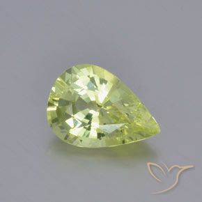 1.27ct Natürlicher Helles Zitronengelb Chrysoberyll, Birnenform, VVS