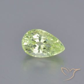 1.26ct Natürlicher hellgrün Chrysoberyll, Birnenform, VVS-VS