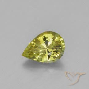9,17 ctw natürlicher grünlich-gelb Chrysoberyll, Birnenform, VVS