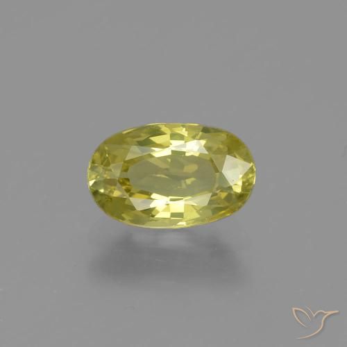 1.15ct Natürlicher Mittelgelb Chrysoberyll, Oval, VVS-VS