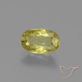 9,17 ctw natürlicher Mittelgelb Chrysoberyll, Oval, VVS-VS