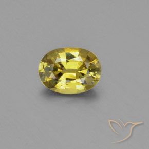 1.22ct Natürlicher hellgelb Chrysoberyll, Oval, VVS