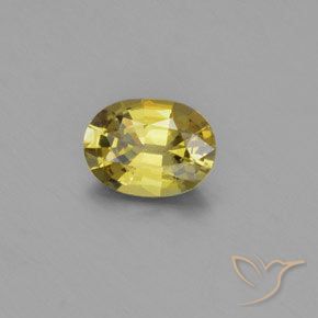 9,17 ctw natürlicher hellgelb Chrysoberyll, Oval, VVS